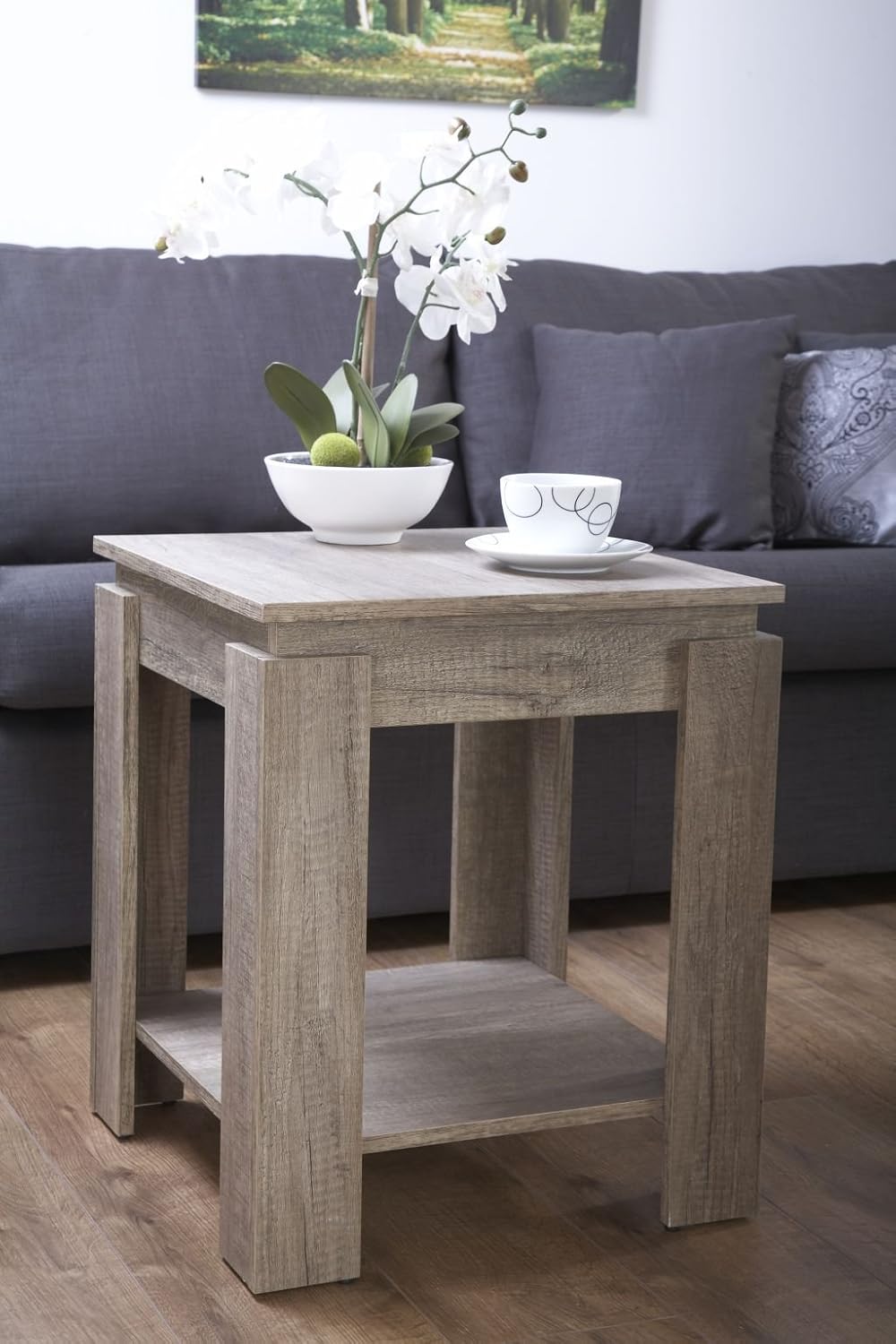 Canyon Oak Wooden Lamp End Table Living Room Furniture Amazonco Canyon Oak Wooden Lamp End Table Living Room Furniture Amazonco