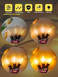 DAMAING Outdoor String Lights LED 150Ft Outside