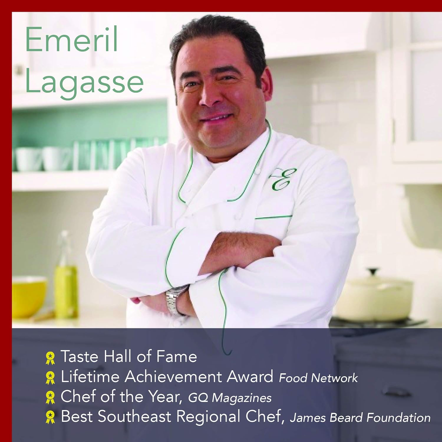 Emeril Lagasse 8-Piece 4.5” Stainless Steel Steak Knife Set (Large Handles): Kitchen & Dining