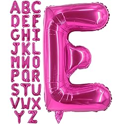 Lovoir 40 Inch Large Hot Pink Letter E Balloons Big