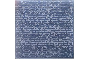 Kwan Crafts Large Size Letters Plastic Embossing Folders for Card Making Scrapbooking and Other Paper Crafts, 19.8x19.8cm