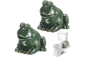 Feehope 2Pcs Toilet Bolt Covers, Frog Toilet Bolt Covers, Rust-Resistant Toilet Bolt Caps – Lavatory Screw Protectors That Fit Most Standard Commodes