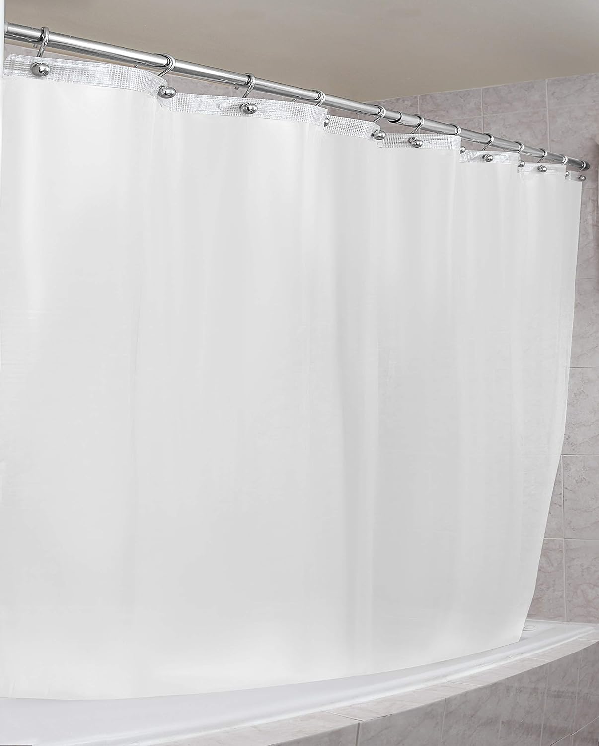 EPICA Strongest Mildew Resistant Shower Curtain Liner on The Market-100% Anti-Bacterial 10 Gauge Heavy Duty Liner-Waterproof-72x72 Inches-Clear: Home & Kitchen
