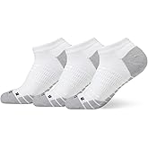 Unisex Nike Everyday Max Cushioned Training No-Show Socks (3 Pairs), White/Wolf Grey/Black, Large