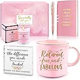Retirement Gift for Woman 2026, Happy Retired Gifts for Women, Funny Retirement Gift for Women Mom Wife Grandma Coworker Bosses Nurse Teacher Friend Retirees with Retirements Mug Going Away Gifts