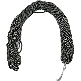 Czech 11/0 Glass Seed Beads - 12 String Hanks, Green Iris Color (Green Iris)