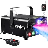 Halloween Fog Machine, MOSFiATA Smoke Machine with Disco Light 600W, 2300 CFM Spray, Wirelss Remote Control, Perfect for Halloween, Christmas, Wedding, Party, Club, DJ Stage Effect