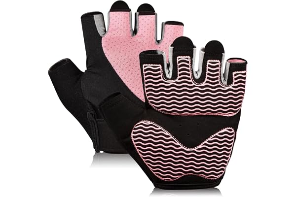 Sunnex Gym Gloves for Women, Workout Gloves Women, Fingerless Gloves for Weightlifting, Lightweight Breathable Fitness Gloves