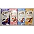 Generic Choceur Chocolate Crisp Bar Milk Crème, Cookies’ N’ Creme, Milk Hazelnut Crisp, Strawberry Yogurt 7.1oz 200g (Four Bars), Full Size