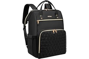 Laptop Backpack Women Men,17.3 Inches Wide Open Large USB Charging Port Nurse Backpack, Doctor Teacher College Travel Shoulde