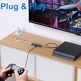 Aceele USB Hub 3.0 4-Port with 2ft Extension Cable and Type-C Power Port view 3