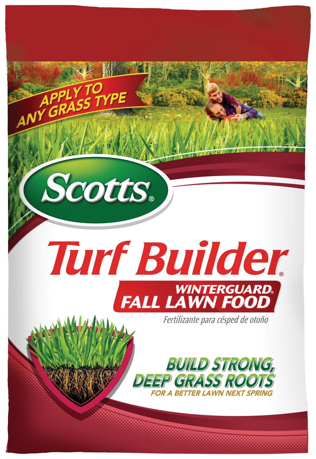 Scotts Turf Builder WinterGuard Fall Lawn Fertilizer for All Grass Types, 12,000 sq. ft., 32.3 lbs. Image Scotts Turf Builder WinterGuard Fall Lawn Fertilizer for All Grass Types, 12,000 sq. ft., 32.3 lbs. Image