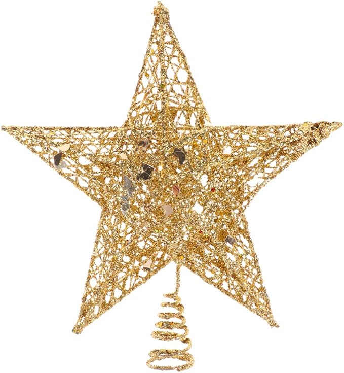 Weihnachtsbaumspitze Stern Blau - 25cm Christbaumspitze Aus PVC