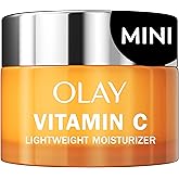 Olay Vitamin C Face Moisturizer, Brightening Cream for Women, Trial Size, Evens Tone, Dark Spot & Hyperpigmentation Reduction, Glowing Skin Care - Niaciniamide, Lactic Acid, 0.5 Oz