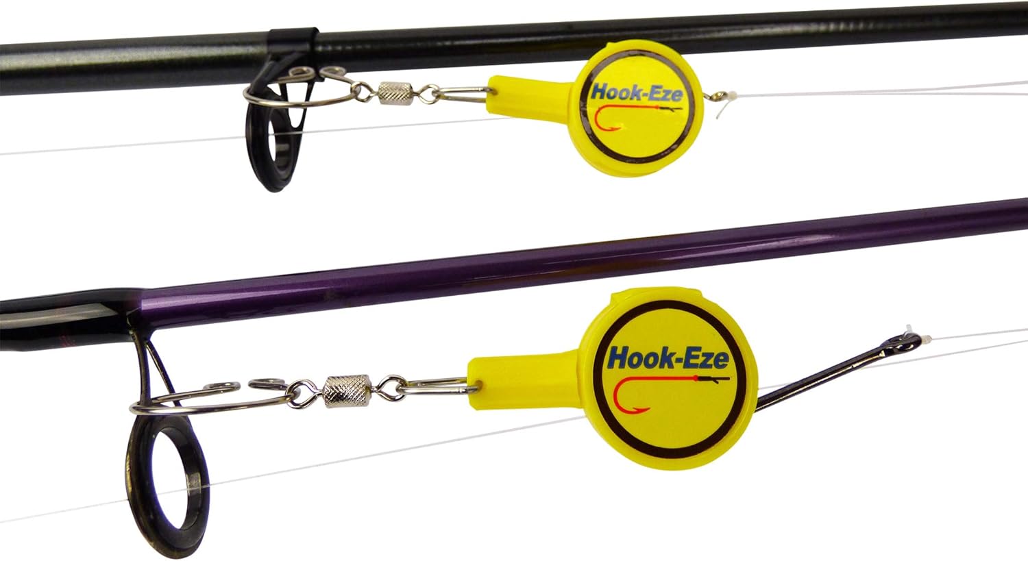 HOOK-EZE Fishing Gear Knot Tying Tool for Fishing Hooks – Cover Hooks on Fishing Rods | Line Cutter | for Saltwater Freshwater Bass Kayak Ice Fishing (Yellow) : Sports & Outdoors