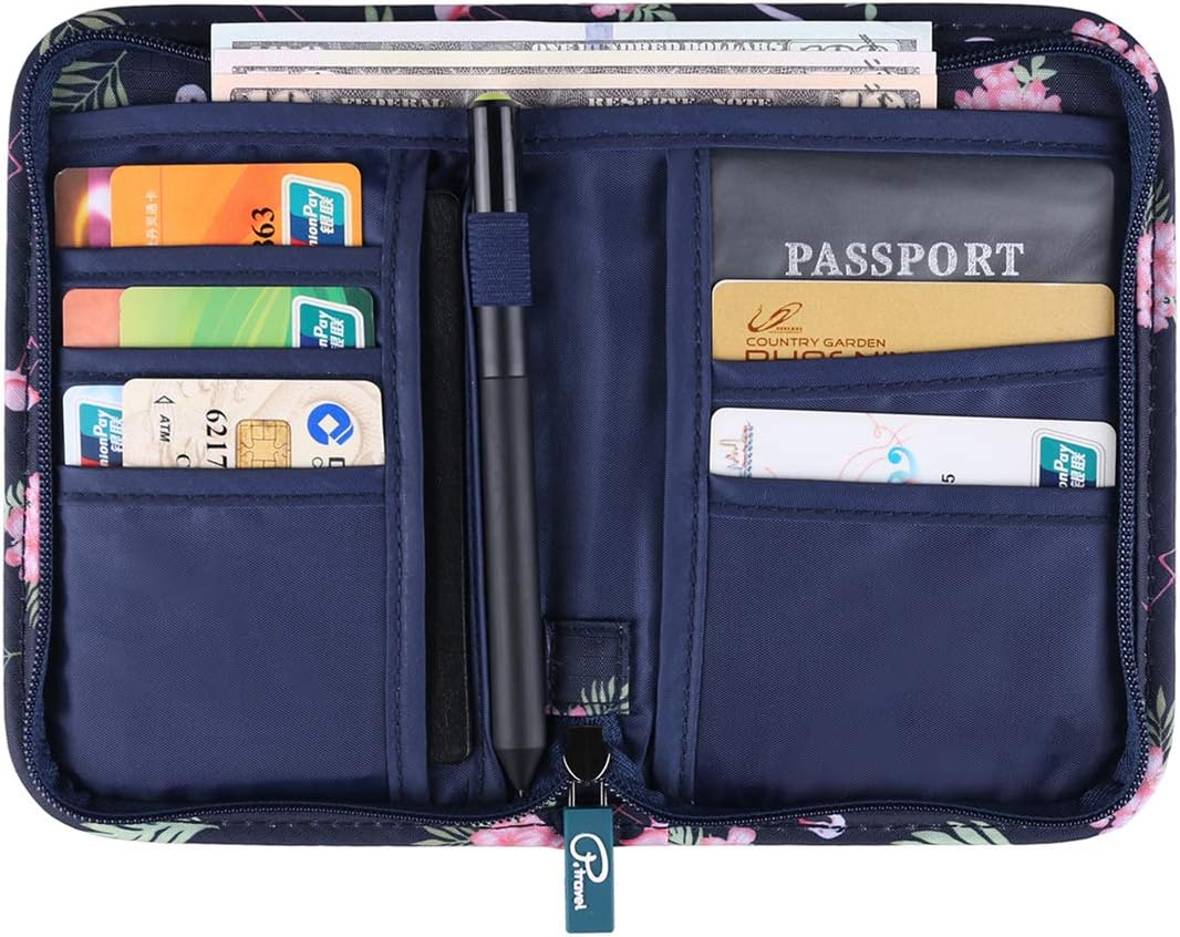 VanFn Travel Wallet Family Passport Holder Flamingo Travel Document Organiser Holiday Passport Case Women for Passports ID Card - Image 3