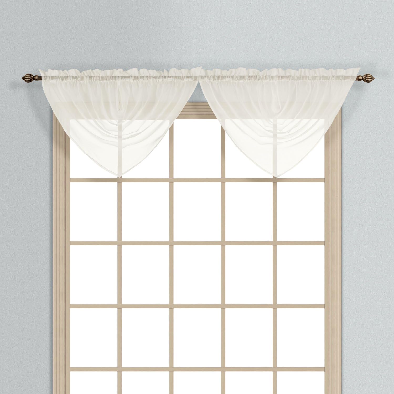 United Curtain Monte Carlo Valance, 60 X 34 Inch, Egg