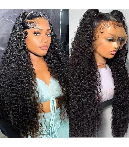 22” Leah Curly Wave 22 inch Water Wave Lace Front Wigs Curly Human Hair 13x4  main image 2