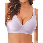 Avidlove Wireless Bras Full Coverage Seamless Comfort Colors Tshirt Bras for Women No Underwire with Padded