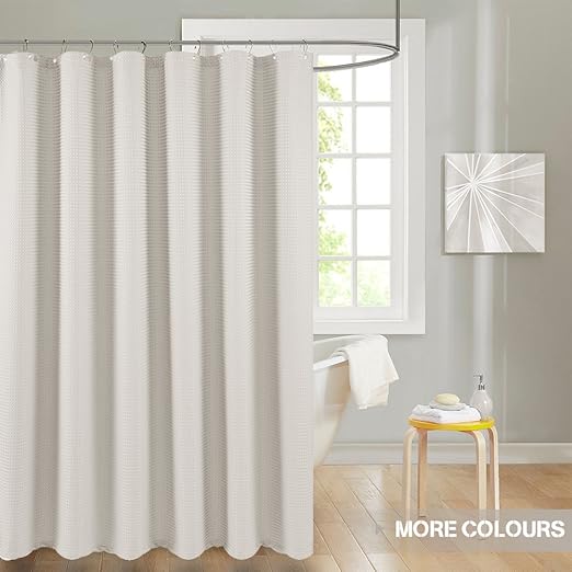 Amazon Com Lazzzy Shower Curtains Beige Shower Curtain Metal