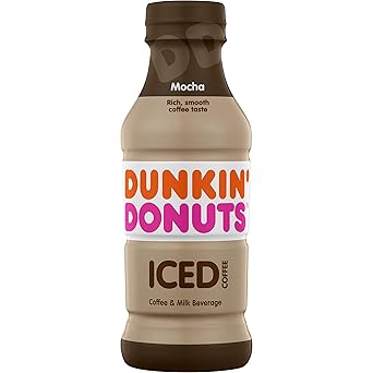 Dunkin Donuts Mocha Iced Coffee Bottle 13 7 Fl Oz Amazon Com Grocery Gourmet Food