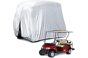 HIMAL OUTDOORS Himal 4 Passenger 400D Waterproof Sunproof Golf Cart Cover roof 80" L, fits EZ GO, Club Car and Yamaha, Dustproof and Durable