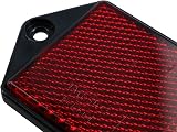 AB Tools Red Large Rectangular Rear Reflector 126x51x7mm Pack of 10 TR073 view 4