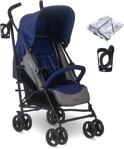 My Babiie MB02 Plus Stroller - Birth to 4 Years, Lightweight Umbrella Fold