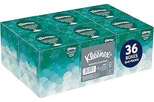 Kleenex Professional Facial Tissue Cube for Business (21271), Upright Face Tissue Box, 6 Bundles/Case, 6 Boxes/Bundle, 36 Box