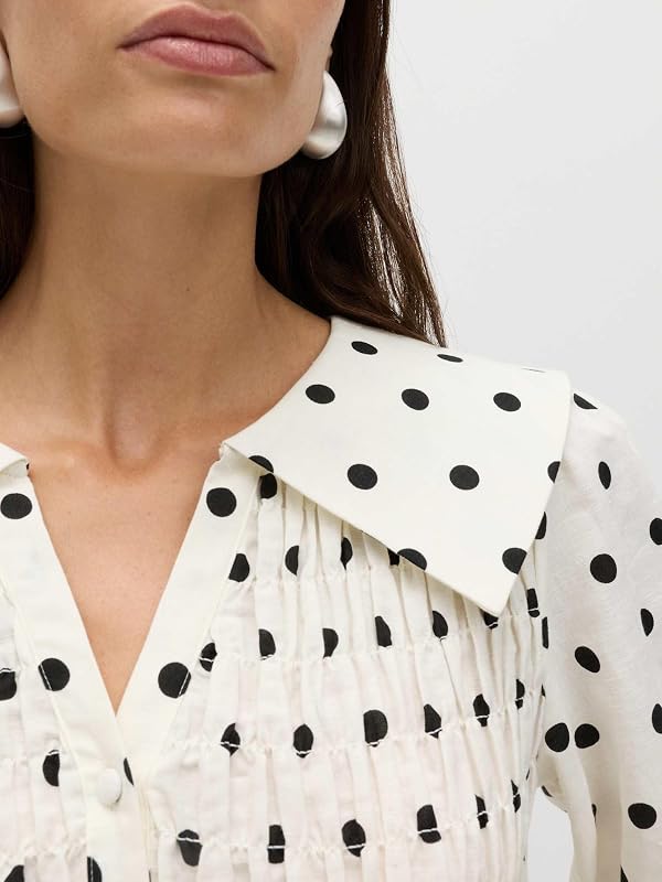 Camicia Regular Fit Avorio Mix 38