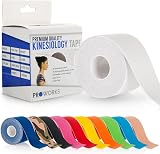 Proworks Kinesiology Tape 5m White Elastic Muscle Support Tape view 1