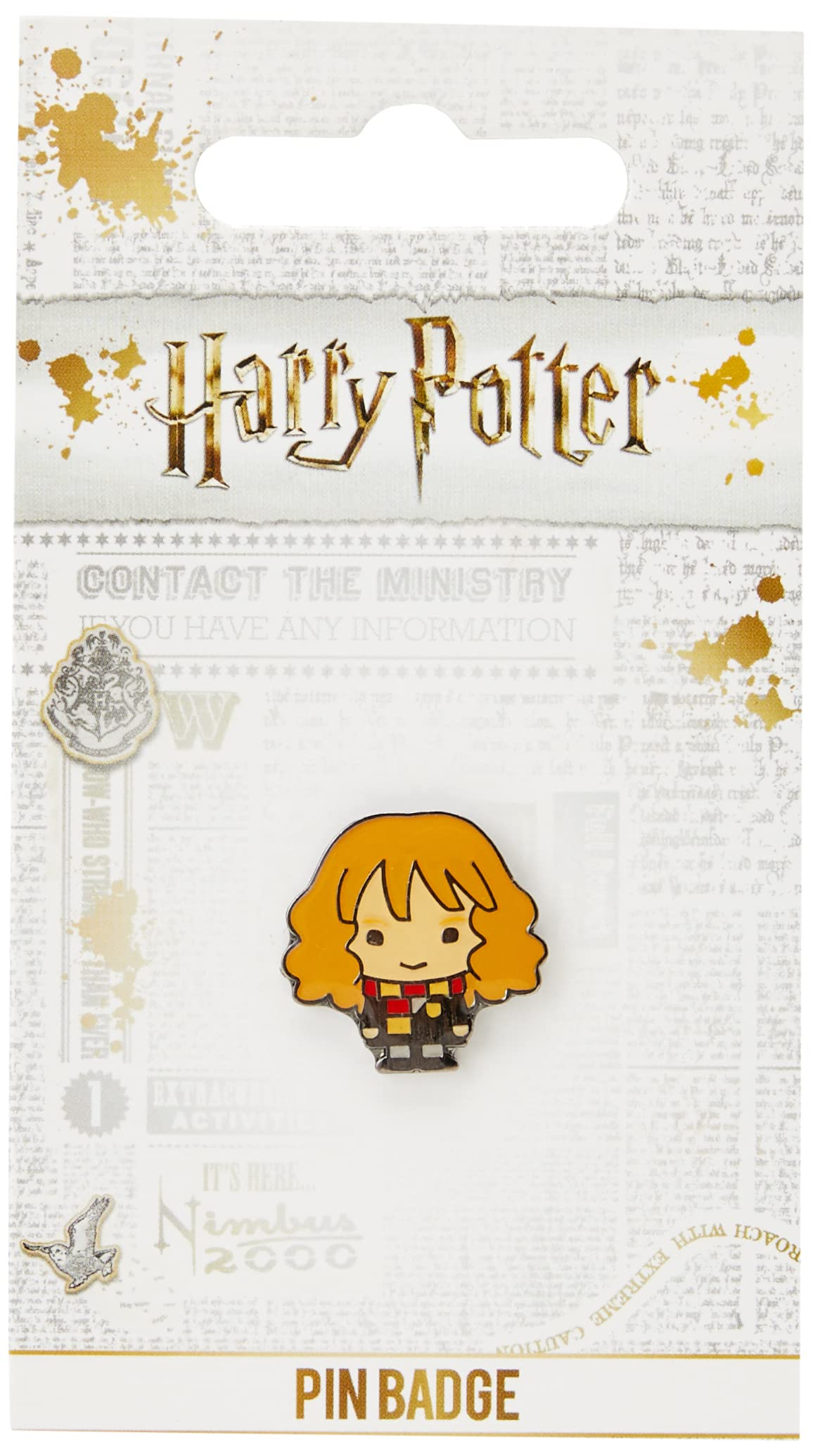 Harry Potter Hermione Granger Pin Badge By The Carat Shop, Multicoloured