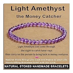 AD Beads Handmade Gemstone Stretch Elastic Bracelet