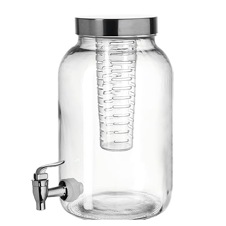 montana: Getränkespender :cool 3,6l, Glas, klar, 26 x 15,5 x 15,5 cm, 3