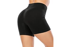 AHLW Seamless Workout Shorts for Women High Waist Tummy Control Breathable Athletic Gym Running Shorts