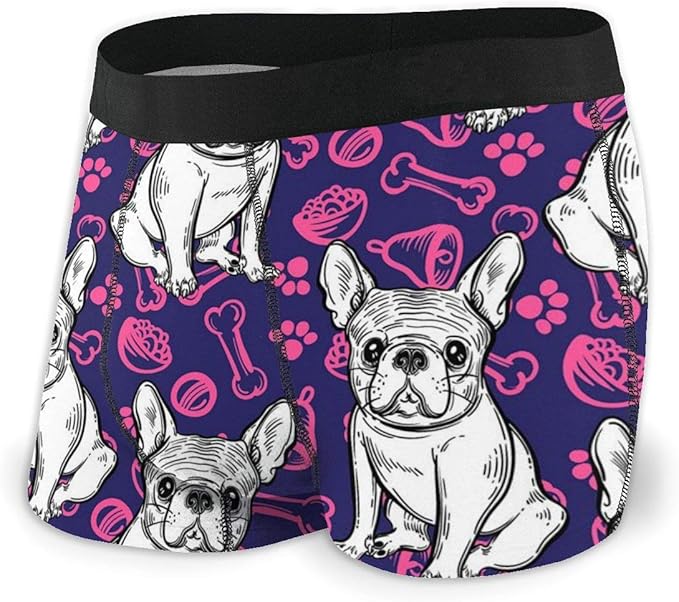 Purple Bulldog Men�s Stretch Boxer Briefs
