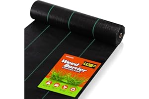 LAVEVE Weed Barrier Landscape Fabric, 3.2oz Premium Heavy-Duty Gardening Weed Control Mat, Ground Cover for Gardening, Farming （4FT x 280FT）