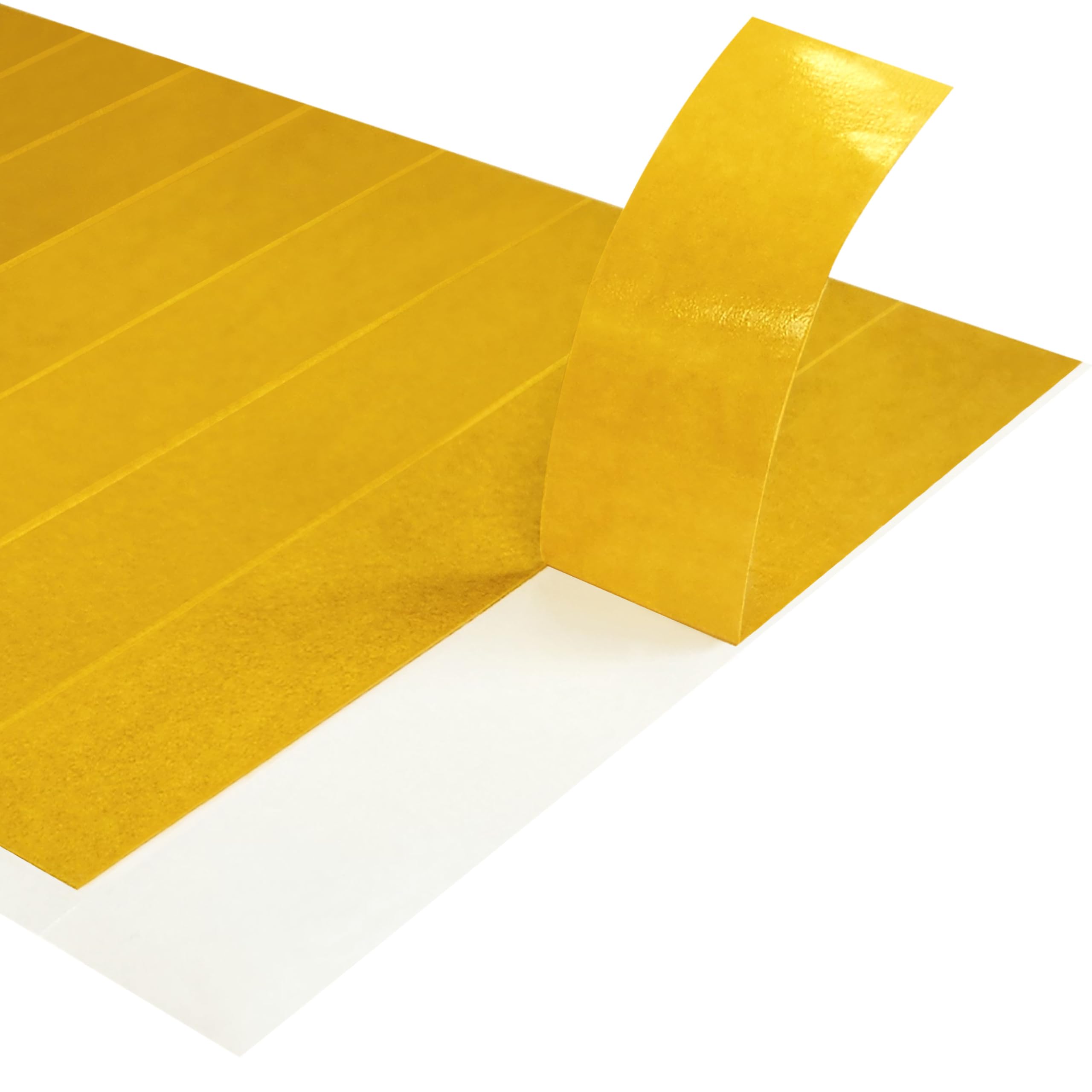 100 x Double Sided Adhesive Strips for Crafts | 16mm x 95mm | Strong Adhesive | Thin & Translucent | Made of Paper Fleece Tape