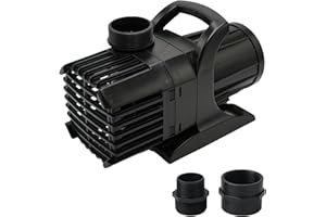 HALF OFF PONDS Submersible Water Pump, 4,000 GPH Pond Pump with 33FT Power Cord and 21FT Max Head, 276W Ultra Quiet Energy Efficient Pump for Koi Pond, Fountain, Waterfall, Water Garden, Skimmer