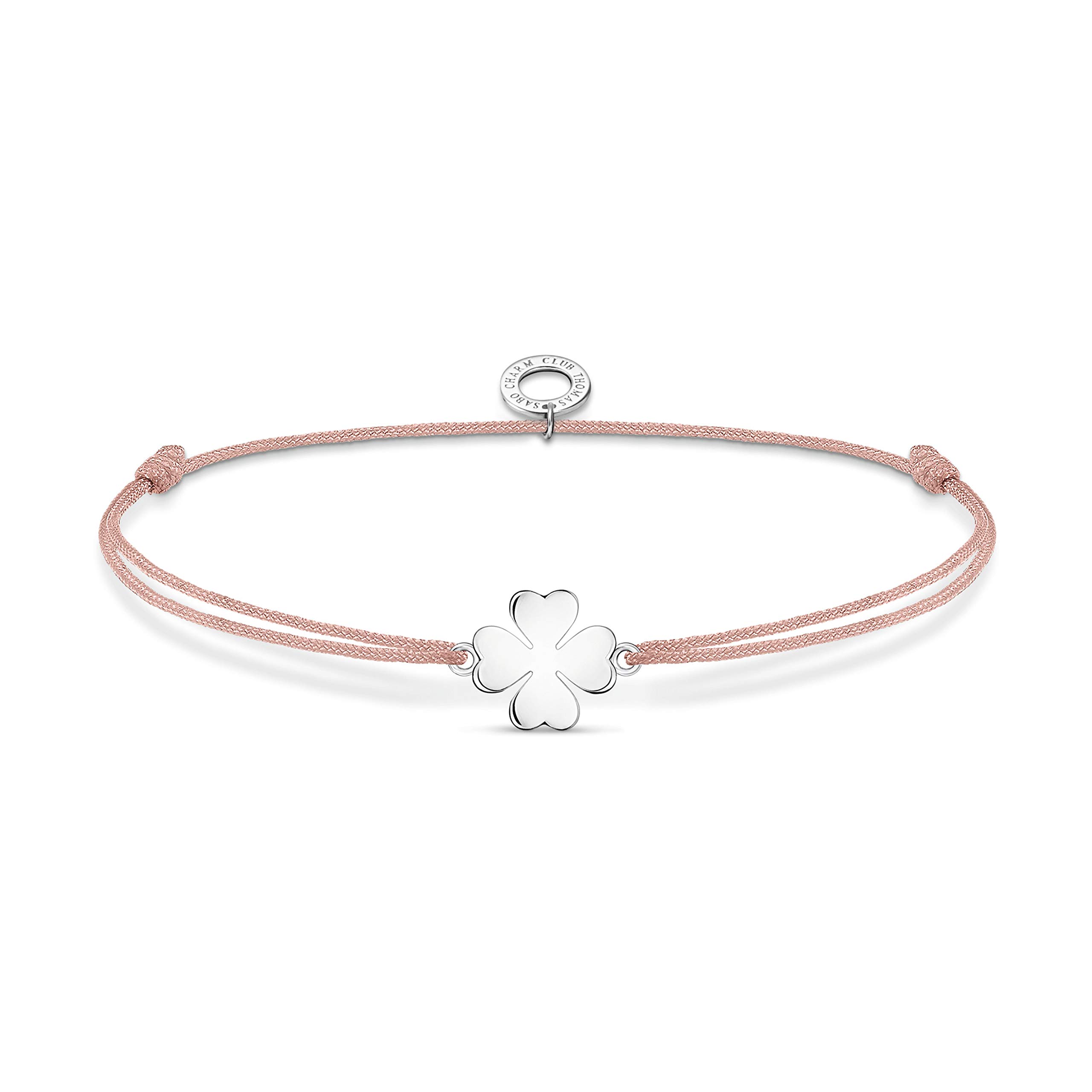 Thomas Sabo Bracelet cloverleaf 925 Sterling Silver, Nylon