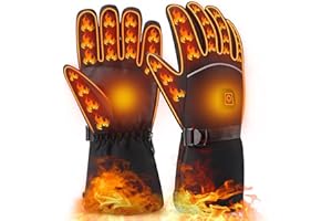 UDOGI Heated Gloves for Men Women, Electric Winter Gloves Waterproof Heating Gloves Warm Thermal Touchscreen Cold Weather Hand Warmers Arthritis Gloves for Outdoor Motorcycle Ski Cycling Running Snow