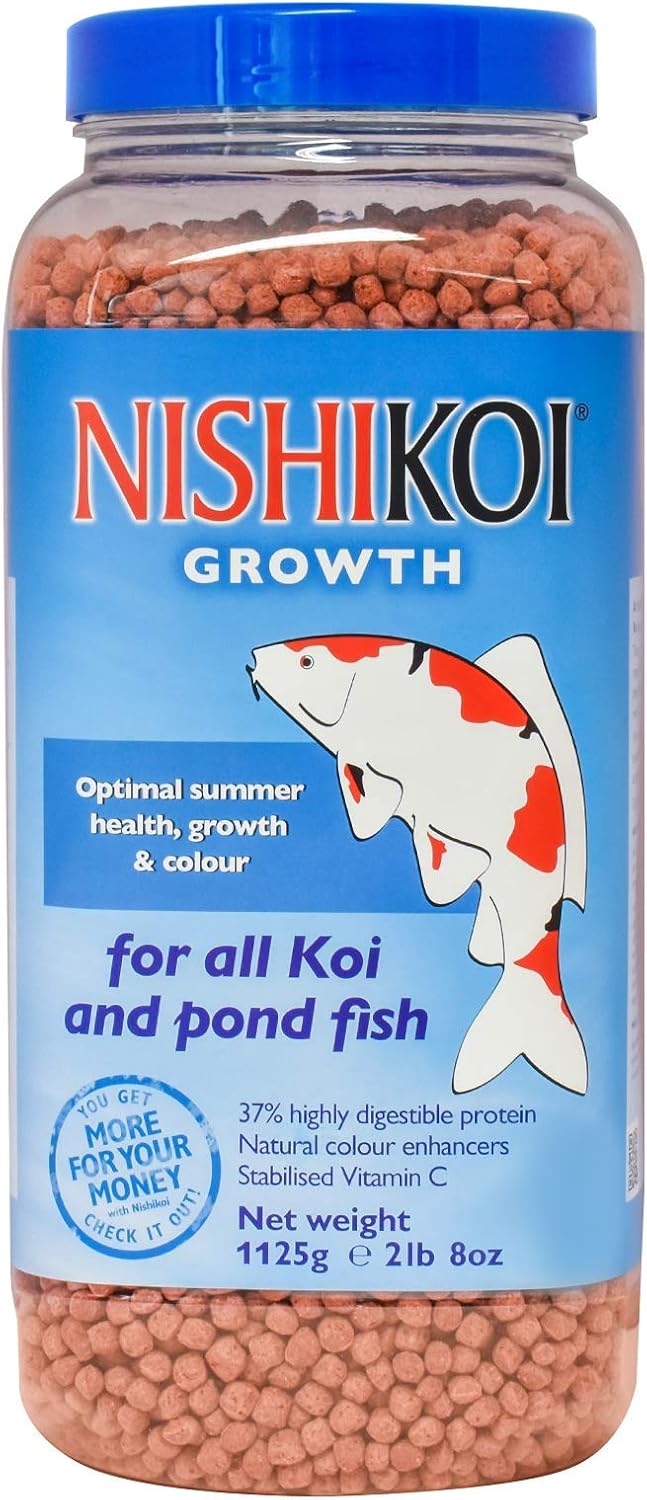 Nishikoi Growth Food Medium Pellet (10) 1125g, 1.13 kg (Pack of 1)