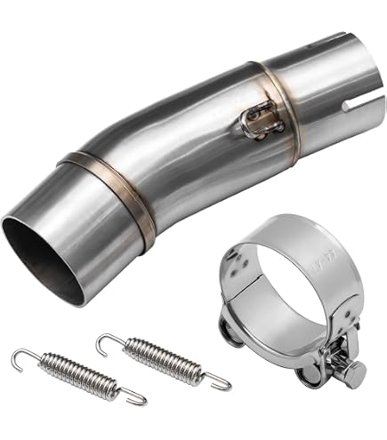 Amazon.com: unrulysoul Motorcycle Exhaust Mid Pipe Muffler Mid