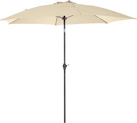 Amazon Com Amazonbasics Jc008 Beige Patio Umbrella 9 Foot Garden Outdoor