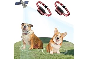 DOGOITM Wireless Dog Fence for 2 Dogs, Electric Fence Collar, Pet Containment System with AI Smart GPS Signal for Outdoor, Wa