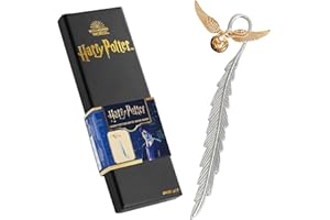 Hary Poter Metal Bookmark Hanging Charm Gift for Women Kids School Uni Reading Teacher Gifts (Golden Snitch)