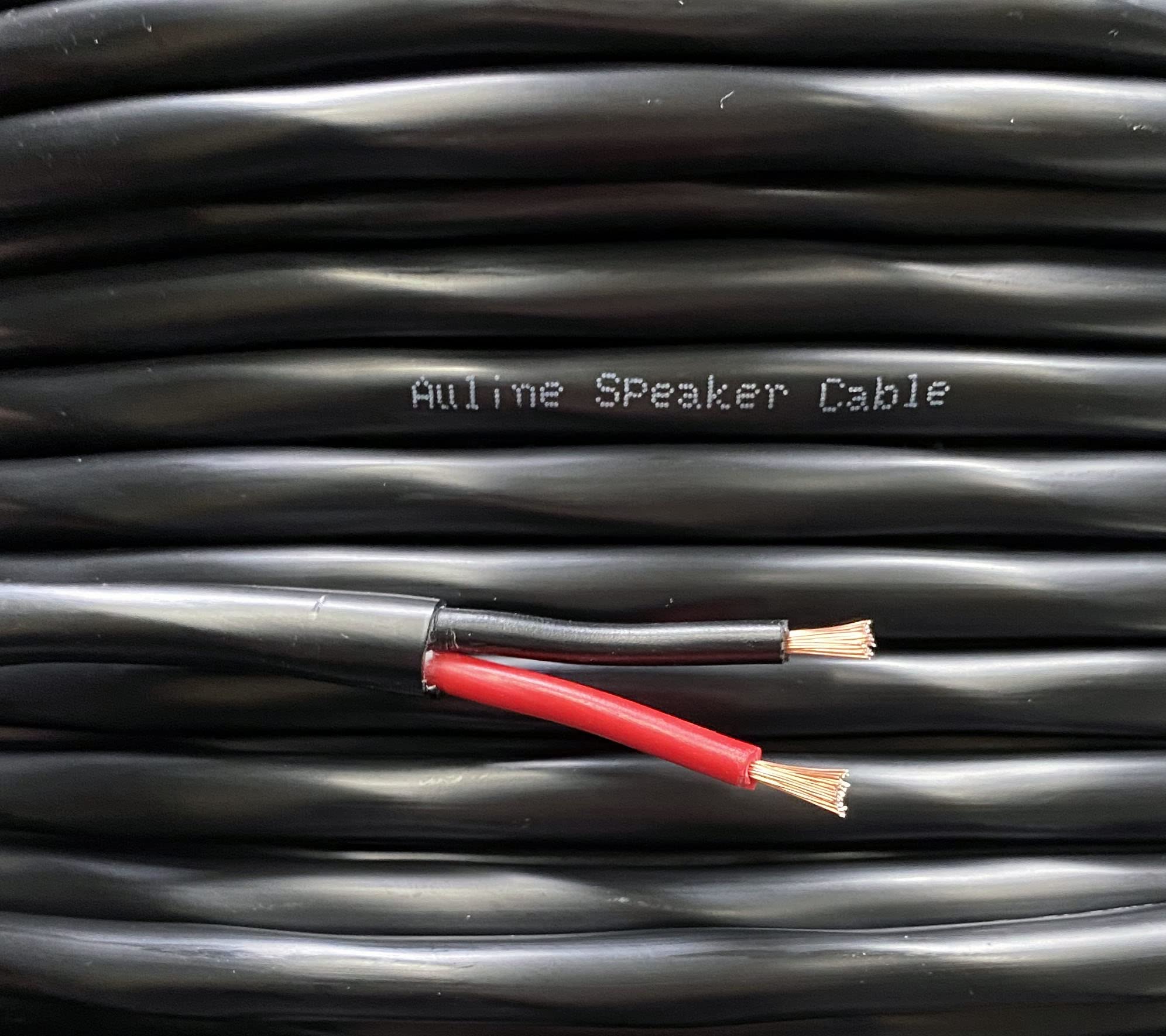 Auline 1.3mm2 16 AWG Red Black Speaker Cable for External Outside Outdoor Use, 5 Meters