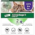 Advantage II Large Cat Vet-Recommended Flea Treatment & Prevention | Cats Over 9 lbs. | 2-Month Supply