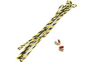 HNZMDY 44"-70" Flemish Twist Bow String Replacement 12/14/16 Strands Recurve Bow Traditional Longbow Bowstring with 2 Pcs String Nock