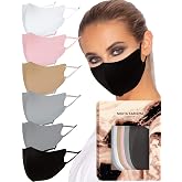 KARIZMA Face Wardrobe Cloth Face Mask for Adults Pack. 6 Soft Masks Washable Fabric with Adjustable Ear Loops. &lsquo;Neutral&rsquo; Pack. Fabric Face Masks 6 Pieces